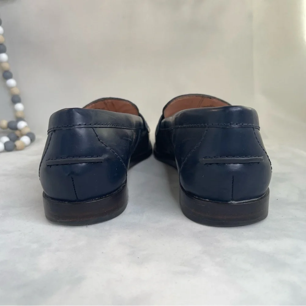 J. Crew Woman’s Navy Loafers leather upper size 7.5